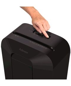 Купить Шредер Fellowes PowerShred LX41 черный (секр.P-4) фрагменты 8лист. 17лтр. скрепки скобы пл.карты [FS-43007], изображение 4 в компании Зеон