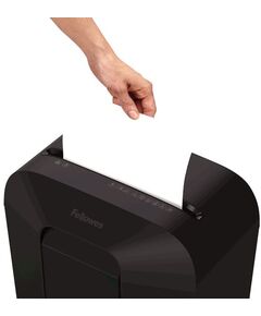 Купить Шредер Fellowes PowerShred LX41 черный (секр.P-4) фрагменты 8лист. 17лтр. скрепки скобы пл.карты [FS-43007], изображение 3 в компании Зеон