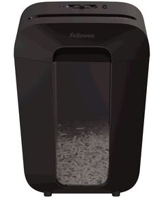 Купить Шредер Fellowes PowerShred LX70 черный (секр.P-4) фрагменты 11лист. 18лтр. скрепки скобы пл.карты [FS-44075] в компании Зеон