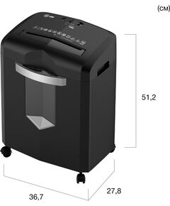 Купить Шредер Cactus CS-SH-12-20-4X12H (секр.P-4) фрагменты 12лист. 20лтр. скрепки скобы пл.карты, изображение 5 в компании Зеон