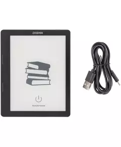 Электронная книга Digma F4 5.83" E-Ink 680x920 Touch Screen 1.2Ghz 1Gb/8Gb/SD/microSDHC/подсветка дисплея черный [F4B] фотографии