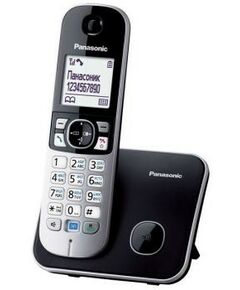 Радиотелефоны DECT: Радиотелефон Panasonic KX-TG6811RUB Black трубка с ЖК дисплеем, DECT фотографии