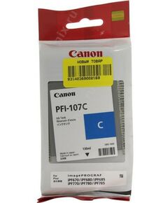 Купить Чернильница Canon PFI-107C Cyan для iPF670/680/ 685/770/780/785 в компании Зеон