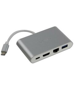 Купить Кабель-адаптер VCOM CU455 USB-C -> HDMI (F)+RJ45+USB3.0+USB-C в компании Зеон