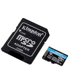 Secure Digital карты: Карта памяти Kingston 128Gb microSDXC A2 V30 UHS-I U3 + microSD-->SD Adapter [SDCG3/128GB] фотографии