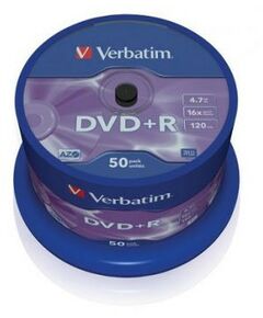 Купить Диски DVD+R Verbatim 4.7Gb 16x уп. 50 шт, на  шпинделе [43550] в компании Зеон