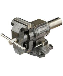 Тиски, струбцины, наковальни: Многофункциональные слесарные тиски Зубр ЭКСПЕРТ 32712-100 100 мм, с поворотом в двух плоскостях на 360° фотографии