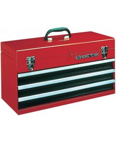 Ящики для инструмента: Ящик инструментальный King Tony 87401-3 3 ящика и отсек, красный фотографии