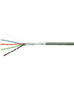 Купить Кабель Nikolan NKL 4200A-GY FTP 4 пары, Кат.5e, внутренний, экранированный, PVC, 24 AWG, одножильный, 100МГц, 305м в компании Зеон