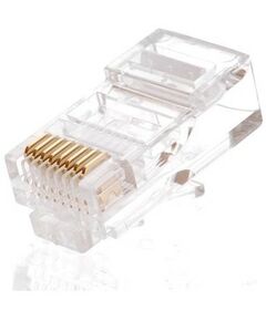 Купить Разъемы Netlan EC-UP8P8C-5E-003-TR-1000 RJ45/8P8C, Кат.5e, с покрытием 3 мкд, универсальные, неэкранированные, уп-ка 1000 шт. в компании Зеон