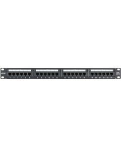 Купить Коммутационная панель Netlan EC-URP-24-UD2 19", 1U, 24 порта, Кат.5e (Класс D), 100МГц, RJ45/8P8C, 110/KRONE, T568A/B, неэкранированная, черная в компании Зеон