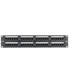 Купить Коммутационная панель Netlan EC-URP-48-UD2 19", 2U, 48 портов, Кат.5e (Класс D), 100МГц, RJ45/8P8C, 110/KRONE, T568A/B, неэкранированная, черная в компании Зеон