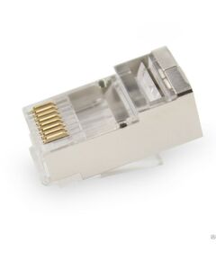 Купить Коннектор Netlan EC-UP8P8C-SD-003-TR-1000 RJ45/8P8C под витую пару, Кат.5e (Класс D), 100МГц, покрытие 3мкд, универсальные ножи, для проводников 0,47-0,51мм, экранированный, уп-ка 1000шт. в компании Зеон