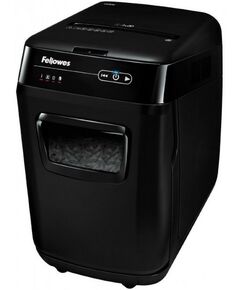 Купить Шредер Fellowes AutoMax™ 200C 200 листов, 32 литр, 4х38 мм (класс 4), автореверс, скобы/скрепки/карты/CD [FS-46536] в компании Зеон