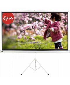 Экраны для проекторов: Экран Sakura TriScreen 1:1 SCPST-150x150 150x150 см, напольный рулонный белый, 84" фотографии