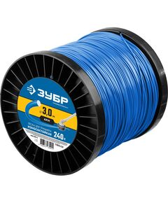 Леска для триммеров: Леска для триммера Зубр Профессионал 71015-2.4 2.4 мм, 400 м, круг фотографии