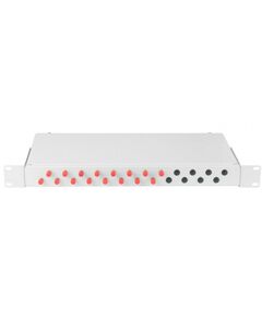 Купить Оптический кросс Nikomax NMF-RP16FCUS2-WS-ES-1U-GY 19", 1U, укомплектованный на 16 портов FC/UPC(16 одинарных FC/UPC адаптеров), SM 9/125 OS2, стальной, серый, в комплекте: адаптеры, монтажные шнуры 1м, сплайс-кассета с крышкой, гильзы, заглушки в компании Зеон