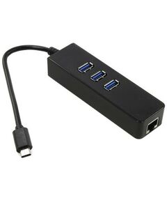 Сетевые карты: Сетевая карта Greenconnect GCR-UC2CL01> USB-C 3.1 Ethernet adapter + USB Hub, 100Mbps, 3xUSB 2.0 фотографии