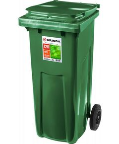 Компостеры и мусорные контейнеры: Мусорный контейнер с колёсами GRINDA МК-120 120 л [3840-12] фотографии