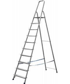 Стремянки и лестницы: Алюминиевая стремянка СИБИН 38801-10 10 ступеней, 208 см фотографии