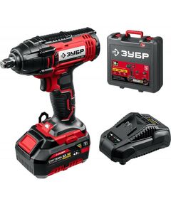 Винтоверты: Гайковерт ударный Зубр ГУЛ-255-41 18В, 1 АКБ (4Ач), в кейсе фотографии