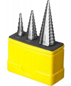 Буры, пики, коронки, сверла: Набор сверл ступенчатых STAYER 4-30мм 3 шт, сталь HSS [29660-4-30-H3] фотографии