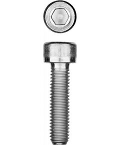 Метрический крепеж: Винт Зубр М10x30 мм DIN 912, 5 кг (190 шт.), кл. пр. 8.8, оцинкованный [30318-10-030] фотографии