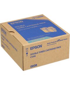 Купить Тонер-картридж Epson C13S050608 голубой для AcuLaser C9300 (2 штуки) в компании Зеон