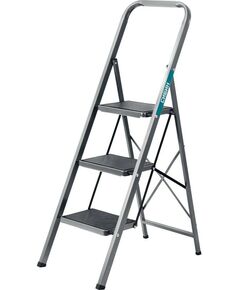 Стремянки и лестницы: Стальная стремянка СИБИН 38807-03 3 ступени, 71 см, c широкими обрезиненными ступенями фотографии