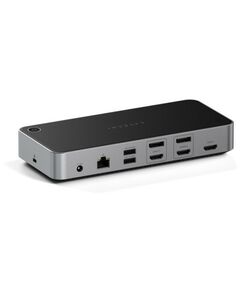 Внешние аккумуляторы, зарядные устройства: Док-станция Satechi Triple 4K Display Docking Station Space Gray цвет серый космос [ST-D4KTM-EU] фотографии