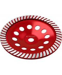 Шлифовка, зачистка: сегментированная алмазная шлифовальная чашка Зубр Турбо d 230 мм [33375-230] фотографии