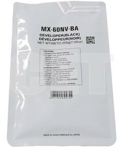 Для Sharp:  Девелопер MX-60NVBA для SHARP MX-3050N/4050N/5070N/C3081R/C5081D Black, 200г, 500000 стр. [CET171009] фотографии