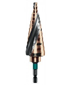 сверло ступенчатое KRAFTOOL COBALT 6-30мм 13 ступеней, азотирование, винтовая спираль [29691-6-30-13] фотографии