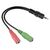 Адаптер аудио Hama H-54573 2xJack 3.5 (f), Jack 3.5 (m), 10 см фотографии