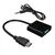 Кабель-адаптер ACD ACD-DAHVF-01B HDMI-VGA, Golden Plated, 19m/15f, Черный, 0.2м, (742576) фотографии