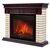 Камины: Портал Firelight Bricks 30 камень бежевый, шпон темный дуб [Bricks 30 BDO] фотографии
