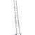 Стремянки и лестницы: Трехсекционная лестница СИБИН 38833-07 7 ступеней, со стабилизатором, алюминиевая фотографии