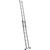 Стремянки и лестницы: Двухсекционная лестница СИБИН 38823-08 8 ступеней, со стабилизатором, алюминиевая фотографии