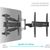 Крепеж для аудио-видео техники: Кронштейн ONKRON NP47 черный 40"-75", VESA: 100x100 - 400x400 мм фотографии