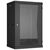 Шкафы и стойки: Настенный разборный шкаф TLK TWC-186045-R-G-BK 19", 18U, стеклянная дверь, Ш600хВ904хГ450мм, 2 пары монтажных направляющих, черный фотографии