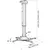 Купить Кронштейн для проектора Cactus CS-VM-PR05L-AL серебристый макс.10кг потолочный поворот и наклон, изображение 9 в компании Зеон