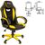 Стулья и кресла: Кресло компьютерное Brabix Blaze GM-162 TW/экокожа, черное/желтое [7083507] фотографии