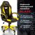 Стулья и кресла: Кресло компьютерное Brabix Blaze GM-162 TW/экокожа, черное/желтое [7083507] фотографии