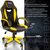 Стулья и кресла: Кресло компьютерное Brabix Blaze GM-162 TW/экокожа, черное/желтое [7083507] фотографии