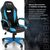 Стулья и кресла: Кресло компьютерное Brabix Blaze GM-162 TW/экокожа, черное/голубое [7083506] фотографии