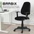 Стулья и кресла: Кресло Brabix Comfort MG-321 регулируемая эргономичная спинка, ткань, черное [532556] фотографии