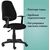 Стулья и кресла: Кресло Brabix Comfort MG-321 регулируемая эргономичная спинка, ткань, черное [532556] фотографии