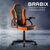 Стулья и кресла: Кресло компьютерное Brabix Shark GM-203 экокожа, черное/оранжевое [532513] фотографии