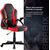 Стулья и кресла: Кресло компьютерное Brabix Shark GM-203 экокожа, черное/красное [532512] фотографии