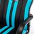 Стулья и кресла: Кресло компьютерное Brabix Stripe GM-202 экокожа, черное/голубое [532509] фотографии